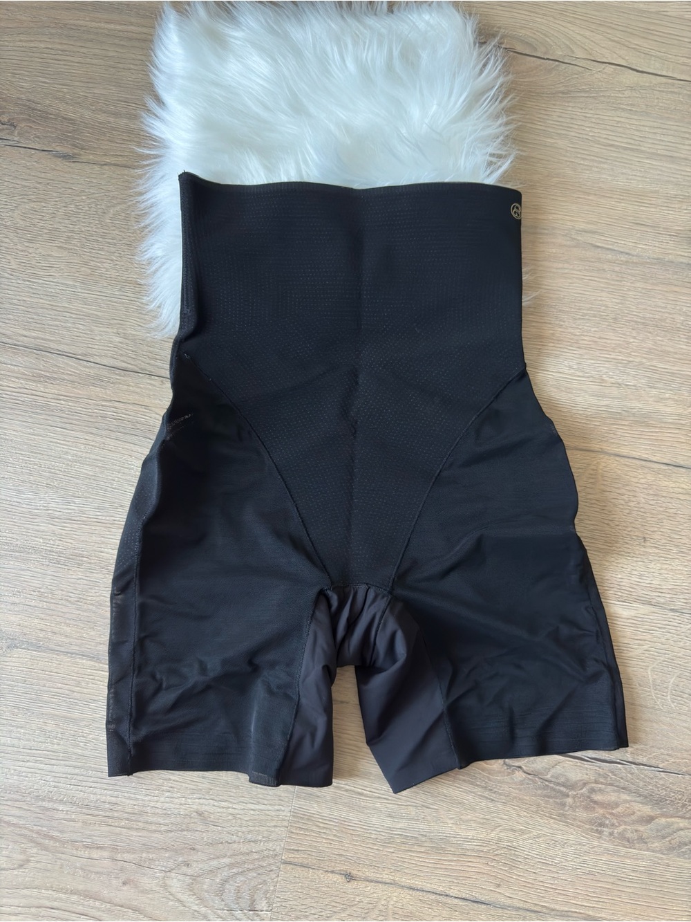 High-Waist Black Shaping Shorts